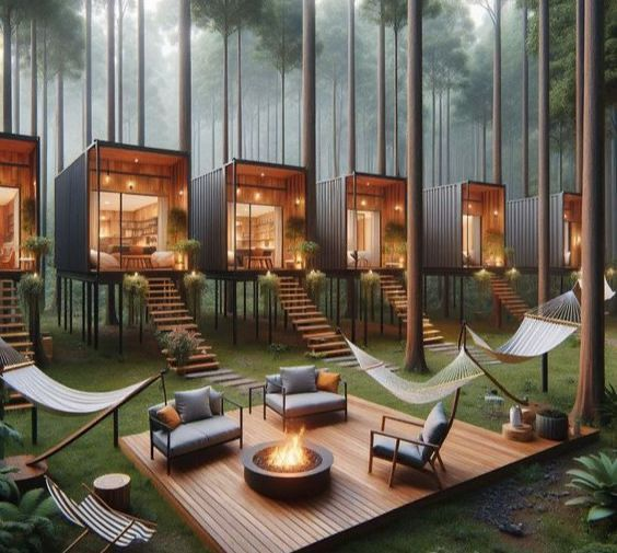 Forest cabins